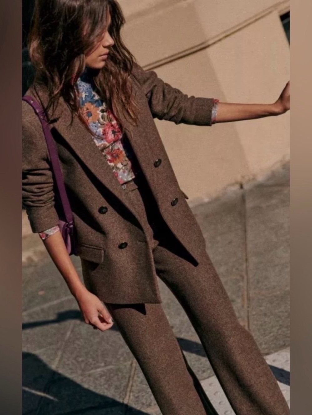Sezane Christie jacket in Taupe Like New